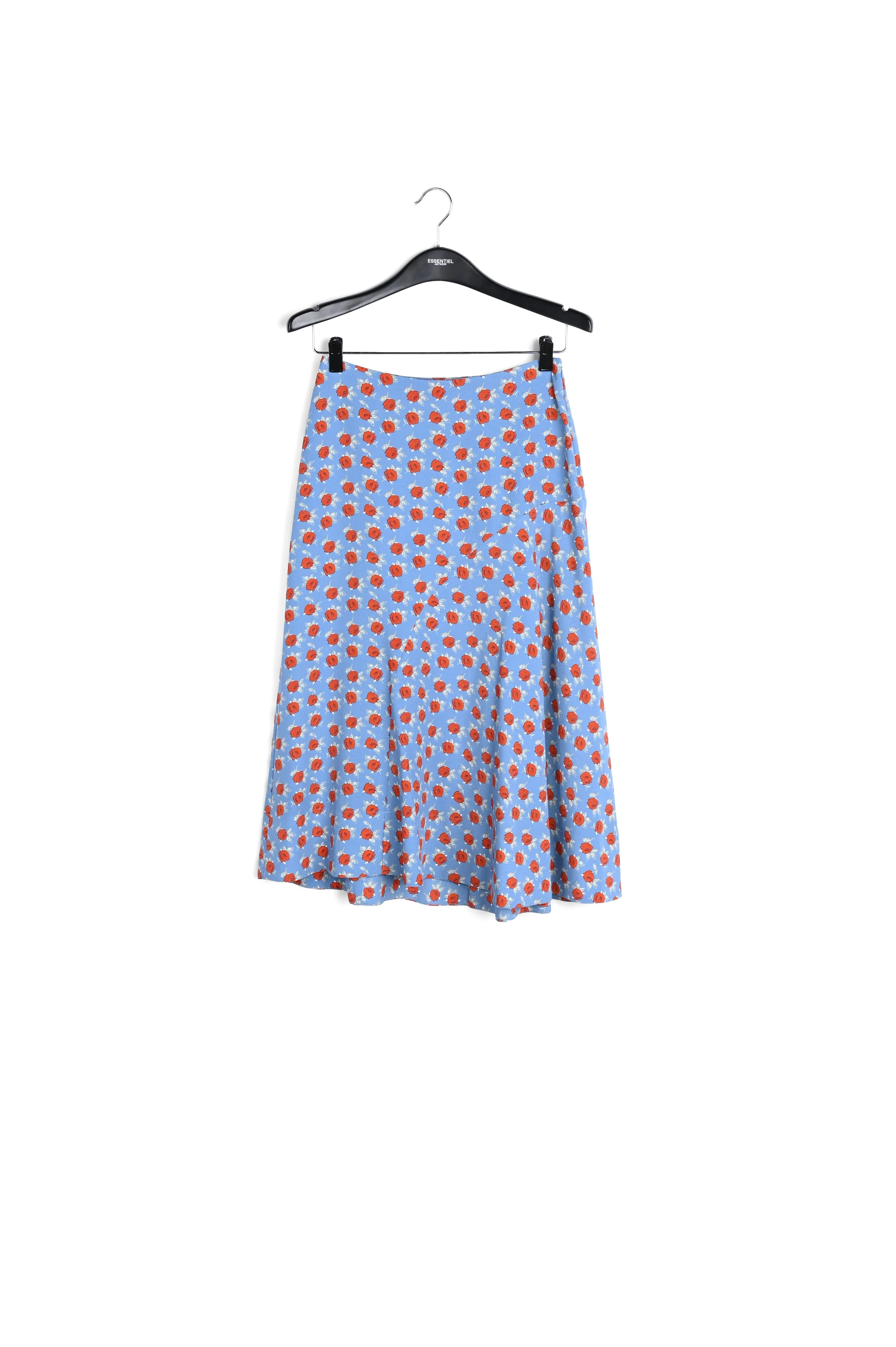 Wide midi skirt