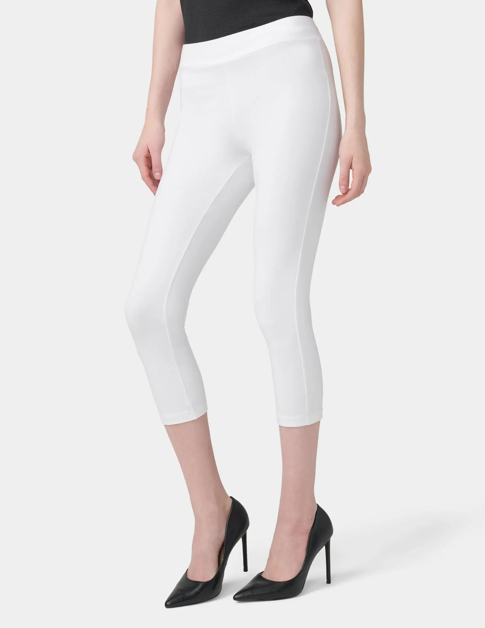 Wide Waistband Blackout Cotton Capri