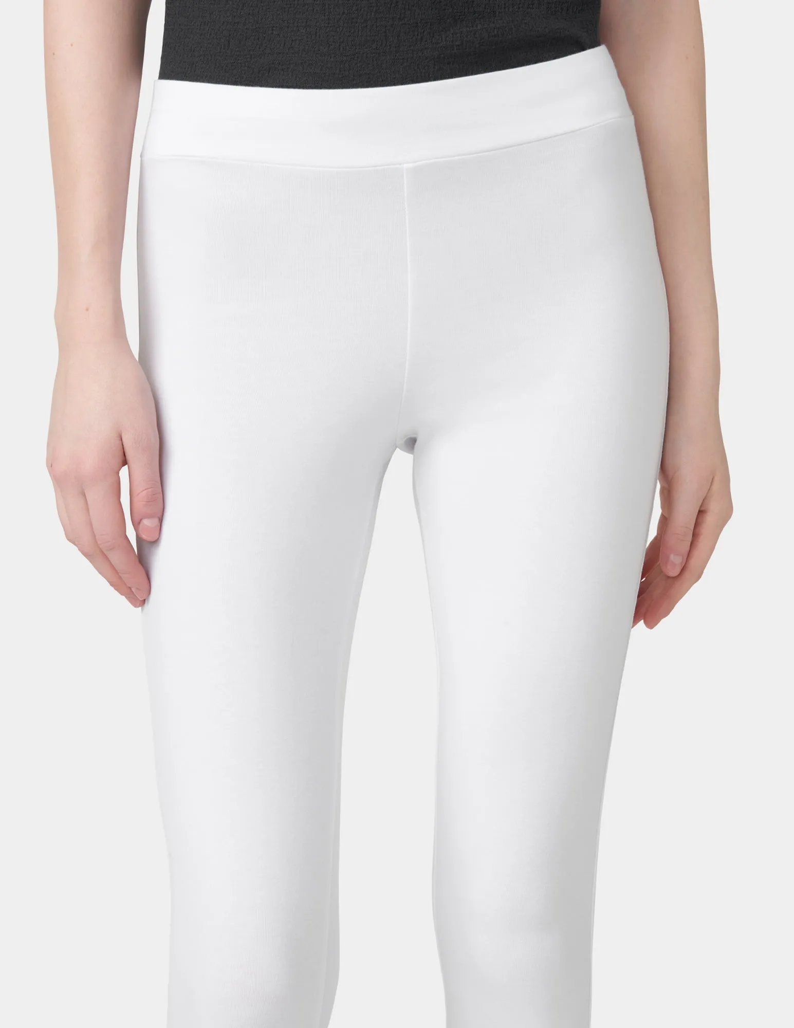 Wide Waistband Blackout Cotton Capri