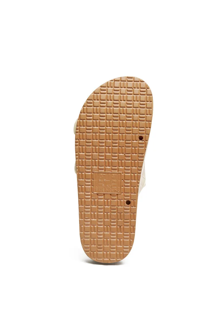 Wolph Buckled Strap Croc Platform Slides