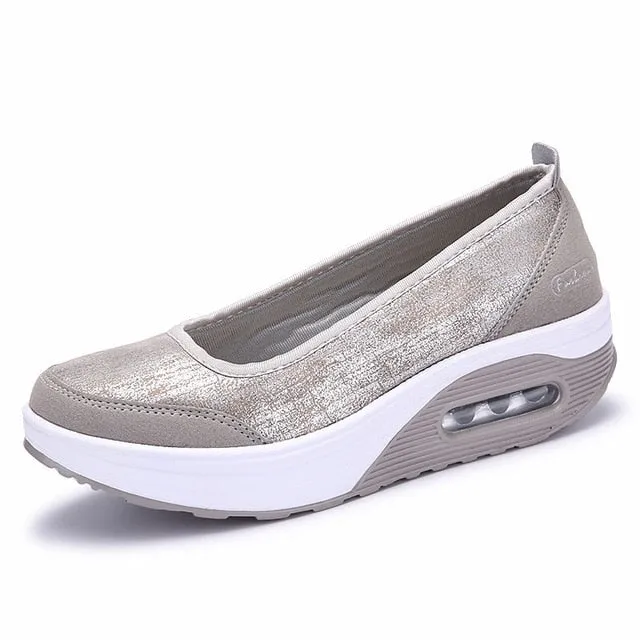 Women Flats Shoes Woman Loafers Sweet Shallow Comfortable Moccasins Slip-ons Platform Ballet Sneakers Ladies