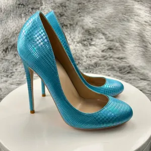 Women Pumps Round Toe 12cm High Heels