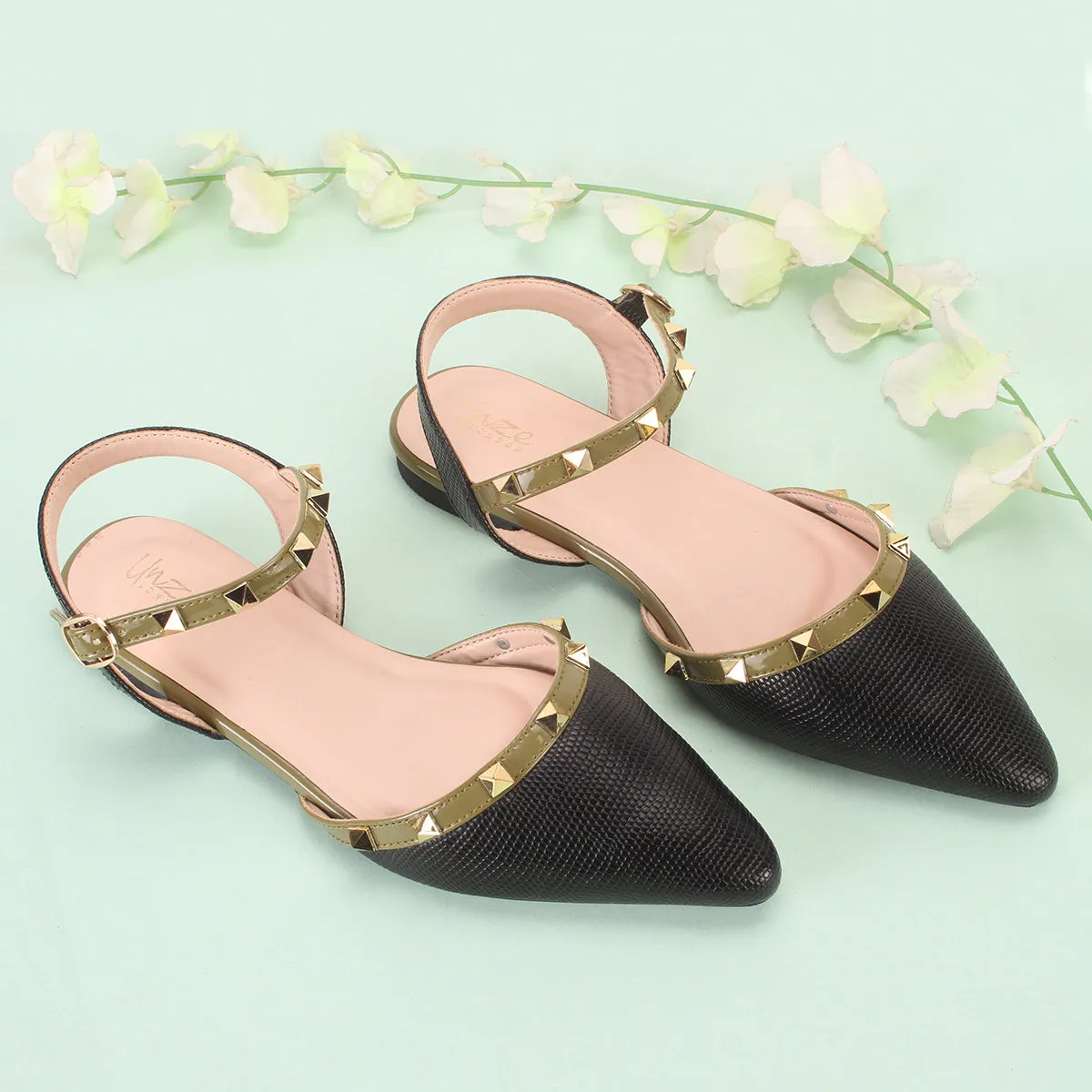 Women's "JUADY" Pointed Flat Shoes
