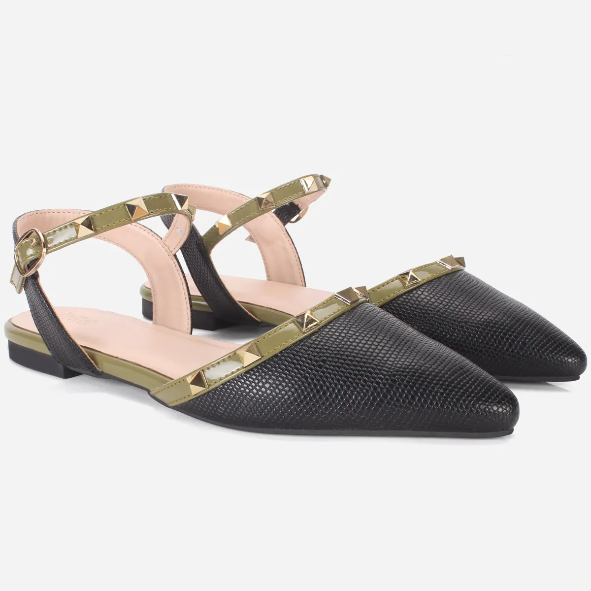 Women's "JUADY" Pointed Flat Shoes