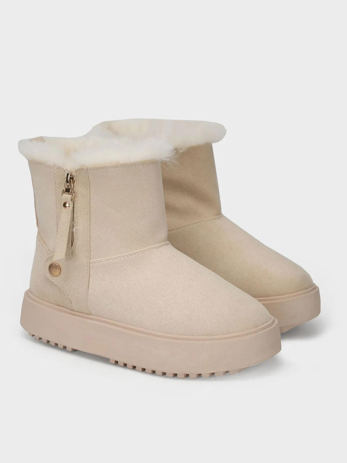 Womens "MIRCEA" Faux Fur Cozy Boots
